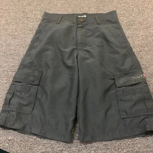 Vintage y2k Skater Grunge Baggy Quiksilver Shorts - Size 26 Gray - Picture 1 of 8
