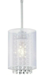 MO&OK Adjustable White Chrome Color Finish New Chandelier Hanging Light - Picture 1 of 3
