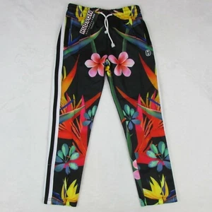 Hudson Outerwear Kids Athletic Jogger Pants Black Floral Pattern Girls Sz Medium - Picture 1 of 9