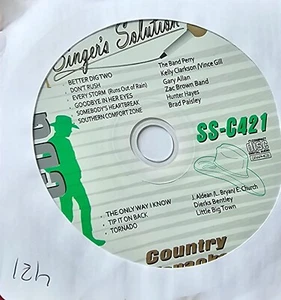 SS-C421 SINGER'S SOLUTION COUNTRY KARAOKE CDG - Picture 1 of 1