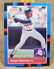 1988 Donruss Rafael Ramirez Baseball Card #448 Braves FREE S&H A2