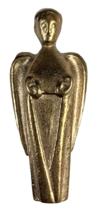 Bronze Engel Schutzengel Figur Bote Bronzeengel Metall Geschenk H: 65mm 110g NEU - Bild 1 von 5