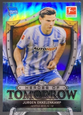 2021-22 Chrome Bundesliga Heroes of Tomorrow #HT-JE Jurgen Ekkelenkamp - Hertha - Image 1 of 2