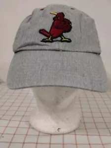 St Louis Cardinals MLB Cap Hat Gray Adjustable Embroidered Redbird w Bat 47Brand - Picture 1 of 6