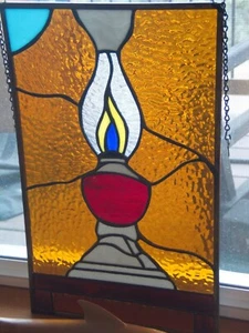 stained glass artwork for Window Hanging, vintage - Picture 1 of 3