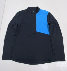 Lululemon Men's Division 1/2 Zip Pullover True Navy Amalfi Blue Size M Stretch - Picture 1 of 12