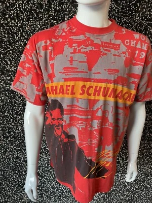 Camisa Ferrari Michael Schumacher vintage años 90 AOP Racing F1 Fórmula 1 XL Foto 1 de 4