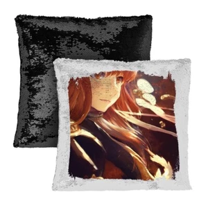 Funda de almohada cuadrada lentejuelas - hermosa niña anime - Imagen 1 de 1