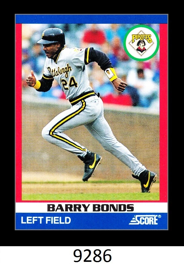 1-1991 SCORE 100 HOTTEST PLAYERS BOX SET BARRY BONDS GIANTS CARD#26 - Image 1 of 1