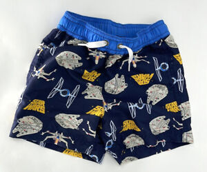 Hanna Andersson Star Wars Boys Size 3T Shorts Swim Trunks Swimwear