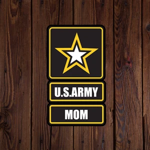 Army sticker vinyl decal US army mom star novelty laptop mug car - Picture 1 of 3
