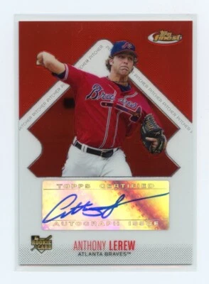 2006 Topps Finest Rookie Auto Anthony Lerew #154 Auto - Image 1 of 2