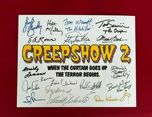 Creepshow 2 Title Card Cast-Signed- 8.5 x 11- Autograph Reprints - Picture 1 of 6