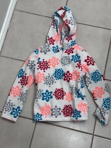 Crazy 8 Hoodie Pullover snowflakes Girls Sweater Size M(7/8) - Picture 1 of 6
