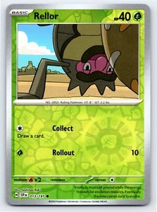 Rellor 013/191 Reverse Holo Surging Sparks Pokemon Card - NM - Picture 1 of 2