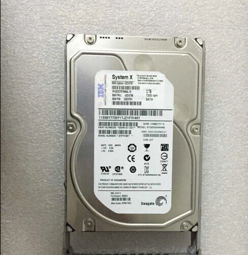 IBM 2TB 7200 RPM SATA 3.5" HARD DISK HDD HARD DRIVE 42D0782 - Bild 1 von 3