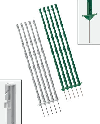 Weidezaunpfähle 156cm Grün o. Weiß Weidezaun Pfahl Zaunpfahl Weidezaunpfahl - Bild 1 von 2