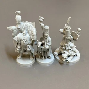 3PCS Lucky Gods Jorojin Ebisu Rising Sun Dynasty Invasion Board Game Miniatures - Picture 1 of 8