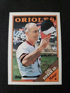 1988 Topps #444 CAL RIPKEN SR. Baltimore Orioles Manager Card
