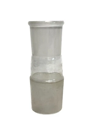Lab Glass 45/50 Outer to 55/50 Inner Joint Reducing Enlarging Adapter 5-1/2” H - Image 1 of 4