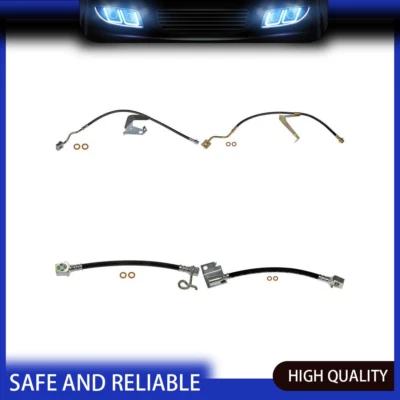 Compatível com Ford F-550 Super Duty 2005-2010 mangueira de freio linha de freio dianteira traseira - Imagem 1 de 4