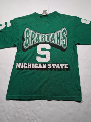 Vintage Scrimmage Michigan State Spartans Shirt Women's Size Small Boys Size M Cover