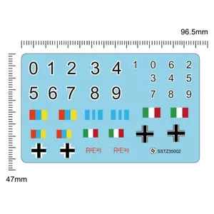 Model Upgrade Parts SSTZ35002 1/35 Military Model Kit Water Decal For Universal - Picture 1 of 1
