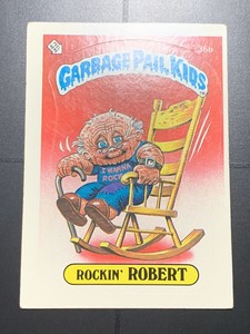 1985 Garbage Pail Kids Series 1 OS1 GPK 35b ROCKIN’ ROBERT Matte No writing 📈