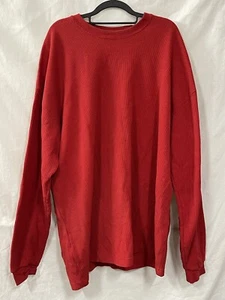 John Son super schweres rotes langärmliges Herrenhemd aus Baumwolle Oberteil Größe 5XL - Bild 1 von 13