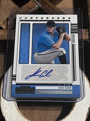 2021 Panini Contenders [Auto] #CA-JE Jake Eder - Miami Marlins - Image 1 of 2