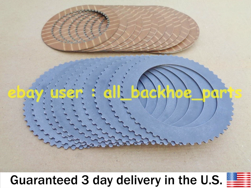 JCB BACKHOE - TRANSMISSION FRICTION & COUNTER PLATES 12+10 (445/03205 445/12307) - Image 1 of 4
