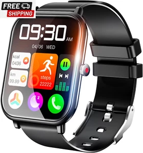 Smart Watch for Men Women, Fitness Tracker, 1.9" Smartwatches, 24 Sports Modes, - Picture 1 of 17