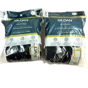 Gildan Men's 3-Pack Mid-Rise Briefs Cotton Underwear 3XL 48"-50 Black Grey set 2 - Picture 1 of 4