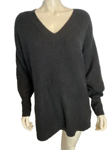 Halogen Women's V-Neck Tunic Sweater Black Small - Picture 1 of 4