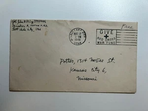 WWII Soldier's Mail - Kearns ORD Salt Lake City UT to Kansas City MO - 1946 - Picture 1 of 2