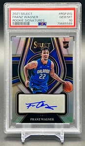 2021 Franz Wagner Select Silver Prizm Signatures /249 PSA 10 RC Rookie Auto - Bild 1 von 2