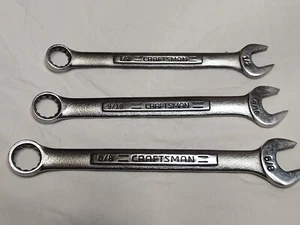 Lot 3 Craftsman VA 12pt Combination Wrenches USA 44695 1/2 44696 9/16 44697 5/8  - Bild 1 von 4
