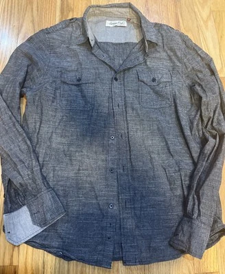 Men’s Sovereign Code Los Angeles Charcoal Button Down Collared Top M - Image 1 of 4