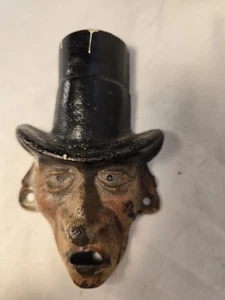 Wilton Mr Dry Flaschenöffner Gusseisen Mann mit Zylinder Wandhalterung Vintage - Bild 1 von 3