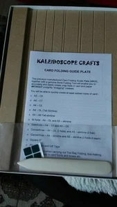 KALEIDOSCOPE CRAFTs, CARD FOLDING GUIDE PLATE - CARD MAKING crafts - Picture 1 of 3
