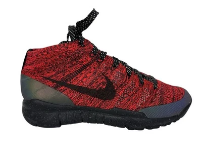 Nike Womens US 8.5 Flyknit Trainer FSB Chukka Red Defender Repellant 805093 603 - Image 1 of 4