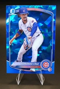 2025 Bowman Chrome Sapphire Fernando Cruz #BCP-110 | Chicago Cubs Prospekt - Bild 1 von 2