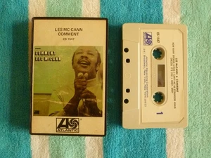 LES MCCANN Comment CASSETTE TAPE Atlantic 1970 Clamshell Snapcase Paper Labels - Picture 1 of 2