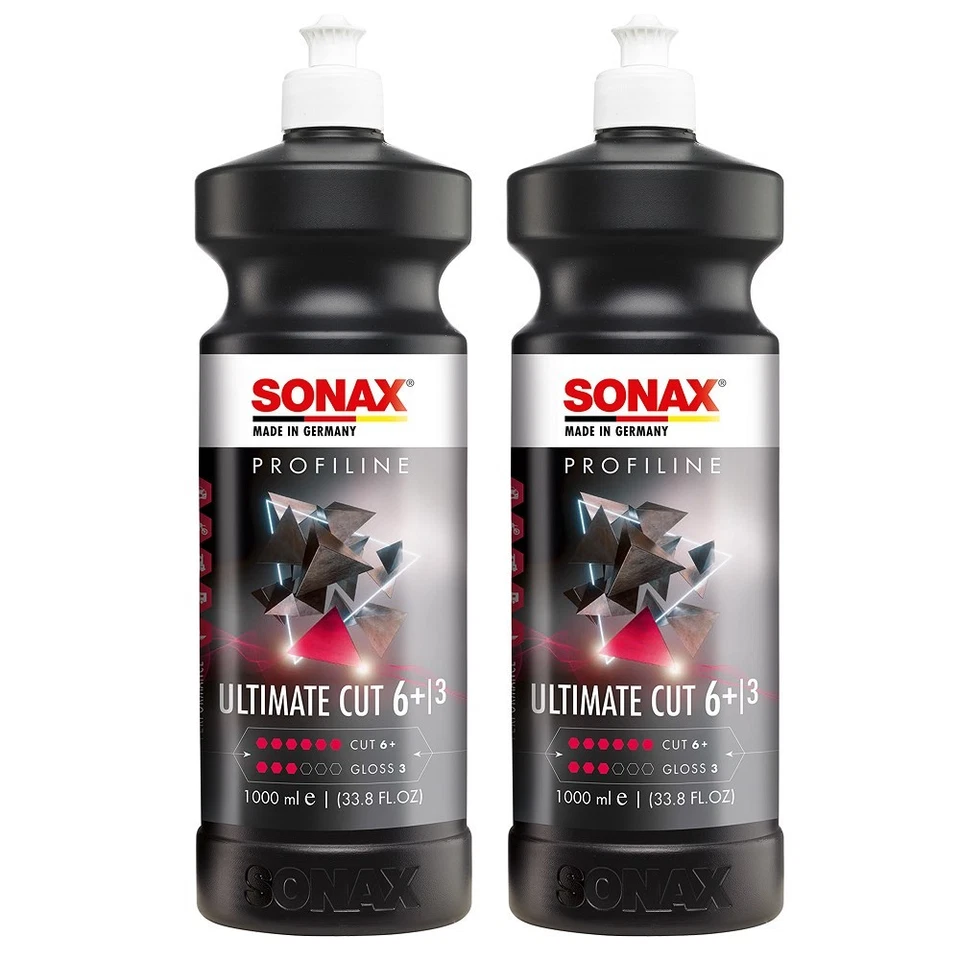 SONAX 2x 1 L LITER PROFILINE POLIERMITTEL ULTIMATECUT 6+ SCHLEIFPASTE POLITUR - Bild 1 von 1