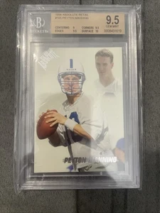 1998 Peyton Manning Absolute Rookie #165 BGS 9.5 Gem Mint RC - Picture 1 of 6