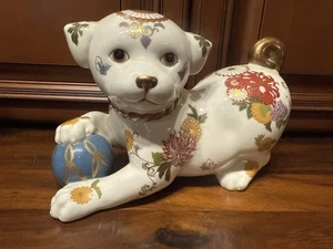 FRANKLIN MINT THE IMPERIAL PUPPY OF SATSUMA PORCELAIN FIGURINE YUKI MORIOKA 1987 - Picture 1 of 11
