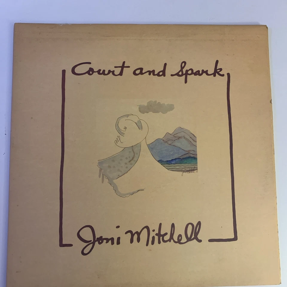 Court and Spark - Joni Mitchell - vintage vinyl record lp  - Image 1 of 4