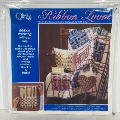 Kit de telar de tejido de cinta Offray con instrucciones y red fusible rápido fácil sin pasadores Foto 1 de 4