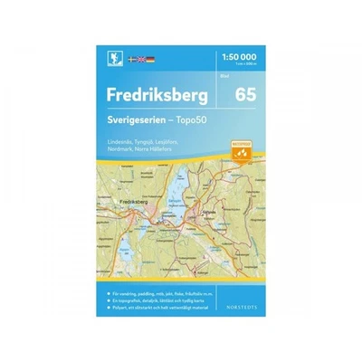 Sweden Fredriksberg - Outdoor map 65  1:50k Walking, hiking SALE - 50% OFF - Image 1 of 4
