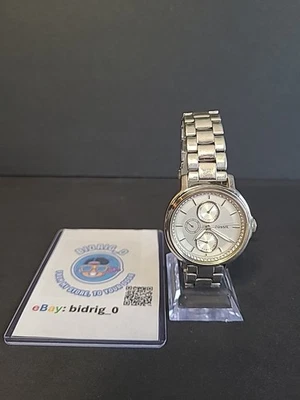 Reloj Mujer Fossil Chelsey Plateado Acero Inoxidable ES3355 Cristal Excelente Estado Foto 1 de 4